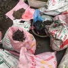Những túi đầu đạn được thu gom tại trong vụ nổ ở Bắc Ninh. (Ảnh: Thái Hùng/TTXVN)