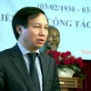 Đại sứ Việt Nam tại Liên bang Nga Ngô Đức Mạnh phát biểu tại hội nghị. (Ảnh: Dương Trí-Quang Vinh/Vietnam+)