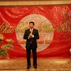 Đại sứ Việt Nam tại Nhật Bản Nguyễn Quốc Cường phát biểu. (Ảnh: Bùi Hồng Hà/Vietnam+)