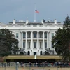 Quang cảnh bên ngoài Nhà Trắng ở Washington D.C. (Ản: THX/TTXVN)