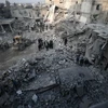 Một vụ không kích ở Syria. (Ảnh: AFP/TTXVN)