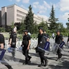 Cảnh sát Thổ Nhĩ Kỳ tuần tra tại Ankara. (Ảnh: AFP/TTXVN)