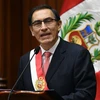 Tân tổng thống nước này Martin Vizcarra tại lễ nhậm chức. (Ảnh: AFP/TTXVN)