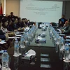 Các đại biểu tham gia thảo luận tại kỳ họp thứ nhất Tiểu ban Thương mại và Công nghiệp Việt Nam-Ai Cập. (Ảnh: Nguyễn Trường/Vietnam+)