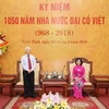 Tổng Bí thư Nguyễn Phú Trọng phát biểu trong buổi làm việc với lãnh đạo tỉnh Ninh Bình. (Ảnh: Trí Dũng/TTXVN)