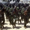 Các thành viên của nhóm chiến binh al-Shabab liên kết al-Qaeda tại một ngôi làng ở phía nam của Somalia. (Nguồn: AFP)
