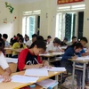 Một buổi ôn thi môn Ngữ văn của học sinh Trường Phổ thông dân tộc nội trú Mường Tè, tỉnh Lai Châu. (Ảnh: Công Tuyên/TTXVN)