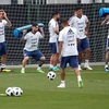 Các cầu thủ đội tuyển Argentina tập luyện tại Barcelona, Tây Ban Nha ngày 5/6 vừa qua. (Ảnh: EPA-EFE/TTXVN)