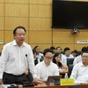 Chánh Văn phòng Bộ Công Thương Trần Hữu Linh tại buổi làm việc. (Nguồn: moit.gov)