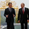 Tổng thống Nga Vladimir Putin và người đồng cấp Pháp Emmanuel Macron. (Nguồn: sputniknews)