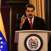 Tổng thống Venezuela Nicolas Maduro phát biểu tại Caracas sau vụ tấn công ngày 4/8. (Ảnh: THX/TTXVN)
