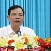 Bộ trưởng Bộ Nông nghiệp và Phát triển Nông thôn Nguyễn Xuân Cường phát biểu tại Hội nghị. (Ảnh: Công Mạo/TTXVN)