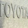 Biểu tượng hãng ôtô Toyota. (Ảnh: AFP/TTXVN)