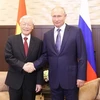 Tổng Bí thư Nguyễn Phú Trọng hội đàm với Tổng thống Liên bang Nga Vladimir Putin. (Ảnh: Trí Dũng/TTXVN)