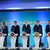 Đại diện Tòa án Tối cao Thái Lan, Lào, Campuchia, Myanmar và Việt Nam khai mạc hội nghị. (Ảnh: Sơn Nam/TTXVN)