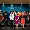 Các nữ ngoại trưởng chụp ảnh chung tại hội nghị ở Montreal, Canada ngày 21/9 vừa qua. (Ảnh: AFP/TTXVN)