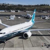 Máy bay Boeing 737-MAX 7 tại sân bay ở Seattle, Washington, Mỹ ngày 16/3 vừa qua. (Ảnh: AFP/TTXVN)