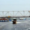 Dự án cải tạo, nâng cấp luồng sông Sài Gòn, đoạn từ cầu Bình Lợi (TP.Hồ Chí Minh) tới cảng Bến Súc, tỉnh Bình Dương. (Ảnh: Huy Hùng./TTXVN)