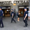 Cảnh sát Bỉ tuần tra tại Brussels. (Ảnh: AFP/TTXVN)