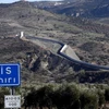 Một bức tường dọc biên giới giữa Thổ Nhĩ Kỳ và Syria được nhìn thấy ở tỉnh Kilis của Thổ Nhĩ Kỳ. (Nguồn: Reuters)