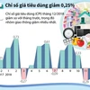 [Infographics] Chỉ số giá tiêu dùng của tháng 12 giảm 0,25% 