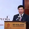 Phó Thủ tướng, Bộ trưởng Bộ Ngoại giao Việt Nam Phạm Bình Minh phát biểu khai mạc. (Ảnh: Xuân Khu/TTXVN)