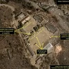 Bãi thử hạt nhân Punggye-ri. (Nguồn: AP)