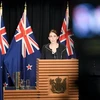 Thủ tướng New Zealand Jacinda Ardern tại cuộc họp báo ở Wellington. (Ảnh: THX/TTXVN)