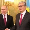 Tổng thống Nga Vladimir Putin và người đồng cấp Kazakhstan Kassym-Jomart Tokayev. (Nguồn: kazpravda)