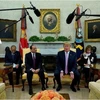 Tổng thống Mỹ Donald Trump và người đồng cấp Ai Cập Abdel-Fattah Al-Sisi. (Nguồn: Reuters)