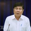 Ông Nguyễn Thành Phong, Chủ tịch Ủy ban Nhân dân Thành phố Hồ Chí Minh phát biểu tại buổi tiếp dân. (Ảnh: Trần Xuân Tình/TTXVN)