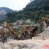 Công trường khai thác đá của Công ty Khai thác đá vôi Yabashi Việt Nam. (Nguồn: nghean)