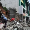 Hiện trường một trận động đất ở Philippines. (Nguồn: AFP)