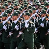  Lực lượng Vệ binh Cách mạng Hồi giáo Iran (IRGC) tại lễ duyệt binh ở Tehran ngày 22/9/2018. (Ảnh: AFP/TTXVN)