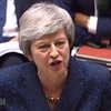 Thủ tướng Anh Theresa May phát biểu trong phiên chất vấn tại Quốc hội Anh ở London ngày 1/5. (Ảnh: AFP/TTXVN)