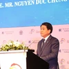 Chủ tịch UBND thành phố Hà Nội Nguyễn Đức Chung phát biểu. (Ảnh: Nguyễn Thắng/TTXVN)