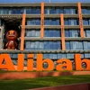 Logo của Tập đoàn Alibaba được nhìn thấy tại trụ sở của công ty tại Hàng Châu, tỉnh Chiết Giang của Trung Quốc. (Nguồn: Reuters)