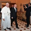 Tổng thống Nga Vladimir Putin và Giáo hoàng Francis tại Tòa thánh Vatican. (Nguồn: Agence France-Presse/Getty Images)