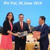 Thủ tướng Nguyễn Xuân Phúc chứng kiến Lễ ký EVFTA. (Ảnh: Lâm Khánh/TTXVN)
