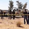 Máy bay chiến đấu L-39 hạ cánh khẩn cấp. (Nguồn: libya.liveuamap)