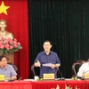 Phó Thủ tướng Chính phủ Vương Đình Huệ phát biểu tại buổi làm việc với lãnh đạo tỉnh Phú Yên. (Ảnh: Phạm Cường/TTXVN)