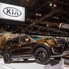 Mẫu xe của hãng Kia được giới thiệu tại một triển lãm ôtô Chicago của Mỹ. (Ảnh: THX/TTXVN)
