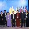 Chủ tịch Quốc hội Nguyễn Thị Kim Ngân và đoàn đại biểu Việt Nam tham dự Phiên họp toàn thể thứ nhất. (Ảnh: Trọng Đức/TTXVN)