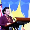 Chủ tịch Quốc hội Nguyễn Thị Kim Ngân phát biểu tại Phiên họp toàn thể thứ nhất Đại hội đồng AIPA 40. (Ảnh: Trọng Đức/TTXVN)