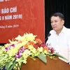 Ủy viên Trung ương Đảng, Tổng giám đốc TTXVN Nguyễn Đức Lợi phát biểu khai mạc. (Ảnh: Minh Quyết/TTXVN)