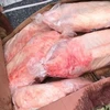 Tiêu hủy hơn 1 tấn thực phẩm đông lạnh nhập lậu tại Lào Cai