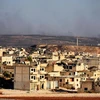 Toàn cảnh thị trấn Khan Shaykhun, tỉnh Idlib ngày 22/8 vừa qua. (Ảnh: THX/TTXVN)