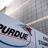 Trụ sở Purdue Pharma ở Stamford, bang Connecticut của Mỹ. (Ảnh: AFP/TTXVN)