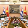 Quang cảnh buổi Đối thoại Chính sách Quốc phòng Việt Nam-Cuba lần thứ 3. (Ảnh: Dương Giang/TTXVN)