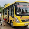Xe buýt thân thiện môi trường kết nối Bình Dương-Bình Phước đã được đưa vào vận hành. (Ảnh: Dương Chí Tưởng/TTXVN)